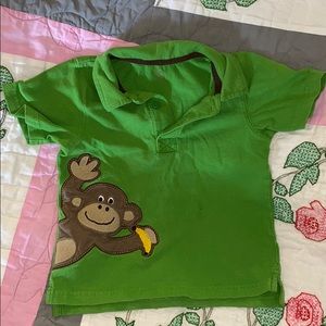 Green shirt with monkey 4t Carter’s